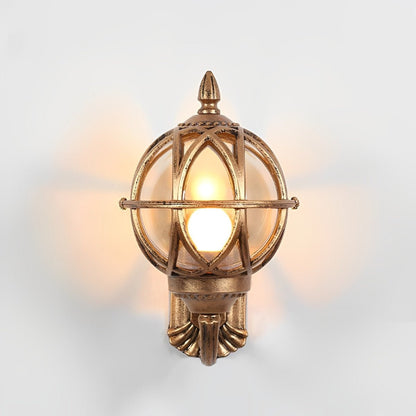 Axiom Vintage Outdoor Wall Lantern – Customizable Brightness for Timeless Charm