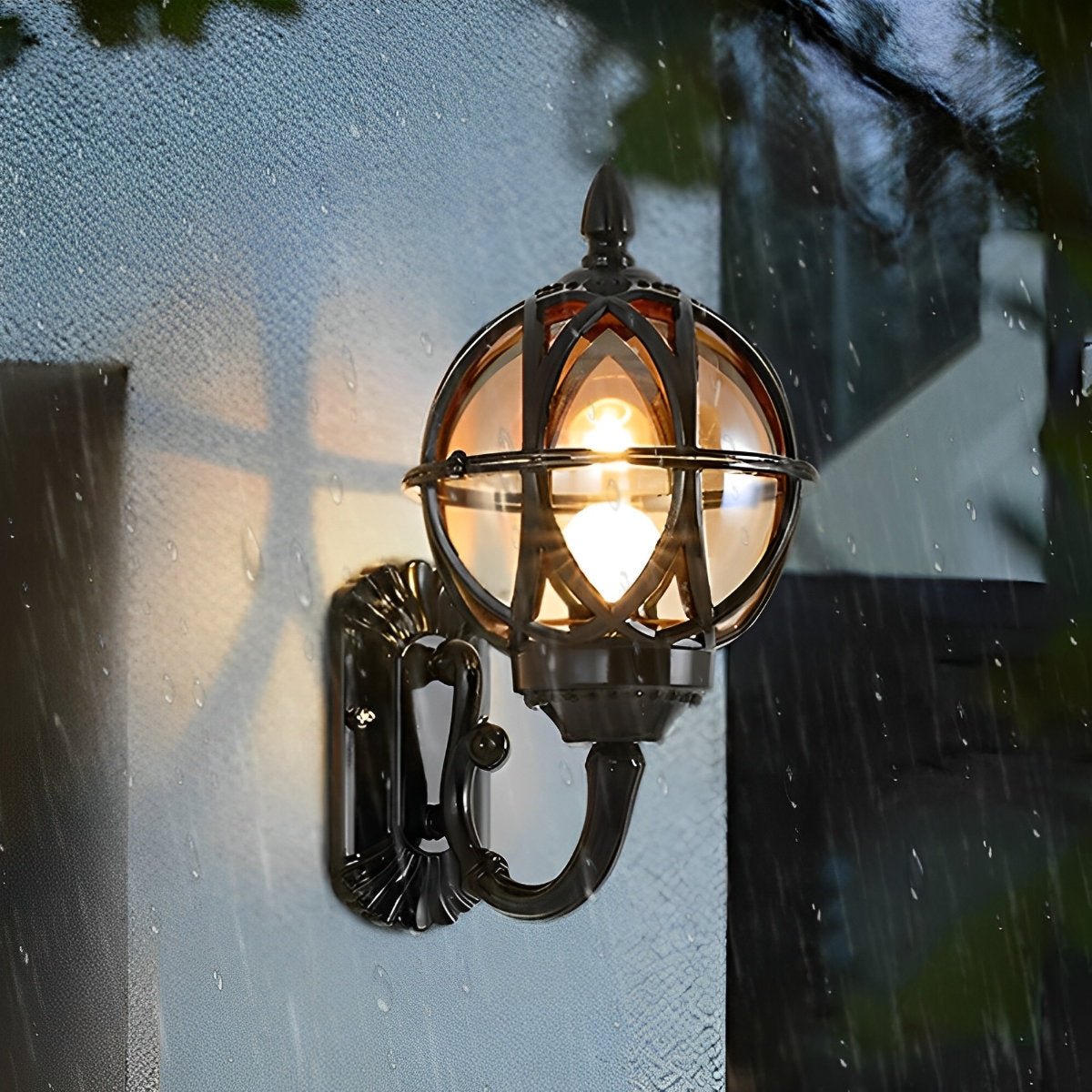Axiom Vintage Outdoor Wall Lantern – Customizable Brightness for Timeless Charm