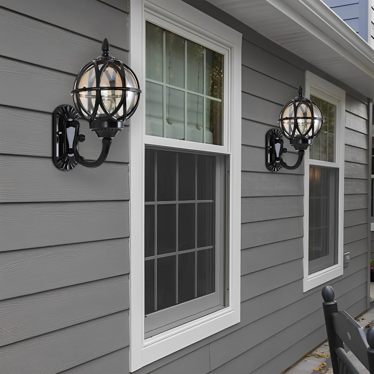 Axiom Vintage Outdoor Wall Lantern – Customizable Brightness for Timeless Charm