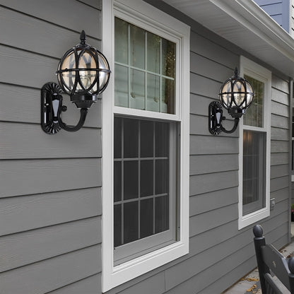 Axiom Vintage Outdoor Wall Lantern – Customizable Brightness for Timeless Charm