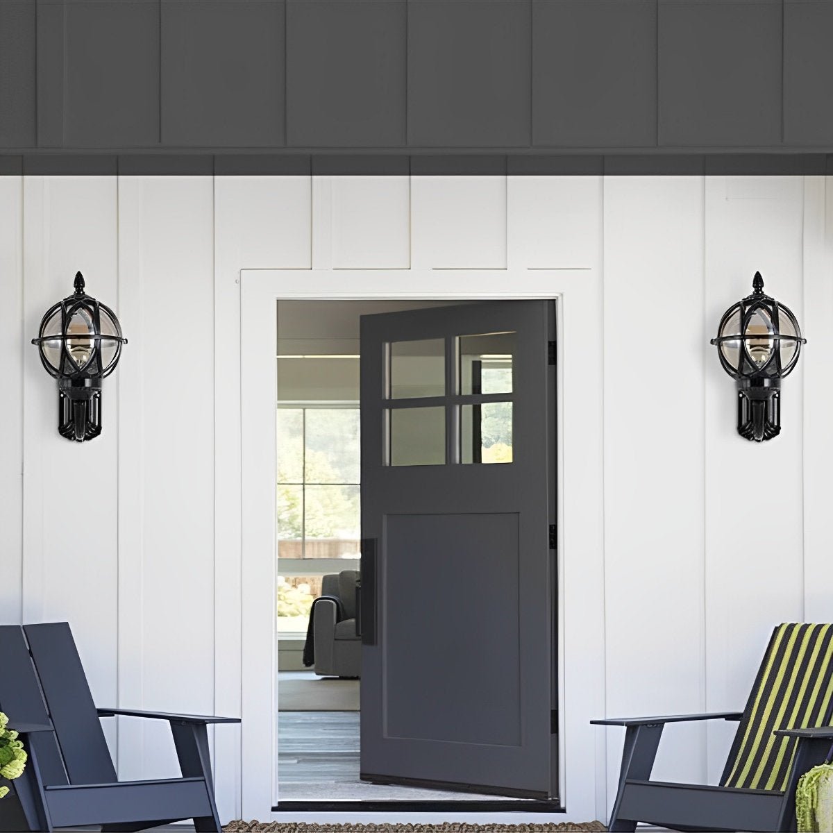 Axiom Vintage Outdoor Wall Lantern – Customizable Brightness for Timeless Charm