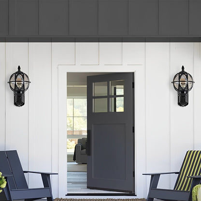 Axiom Vintage Outdoor Wall Lantern – Customizable Brightness for Timeless Charm