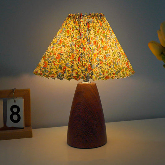 Belara Vintage Wood Table Lamp – Infinitely Dimmable for Cozy Spaces