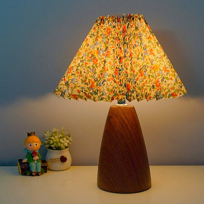 Belara Vintage Wood Table Lamp – Infinitely Dimmable for Cozy Spaces