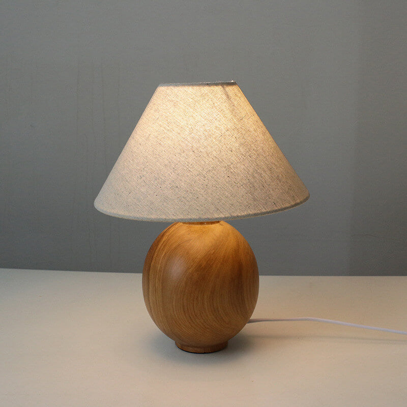 Ilara Vintage Bedroom Lamp – Elegant Solid Wood Design for Cozy Spaces