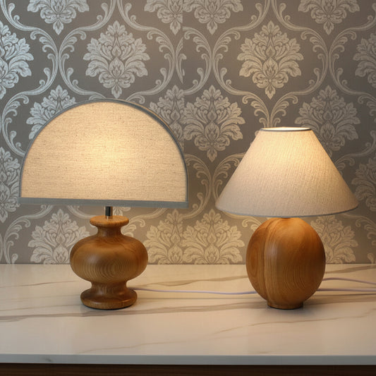 Ilara Vintage Bedroom Lamp – Elegant Solid Wood Design for Cozy Spaces