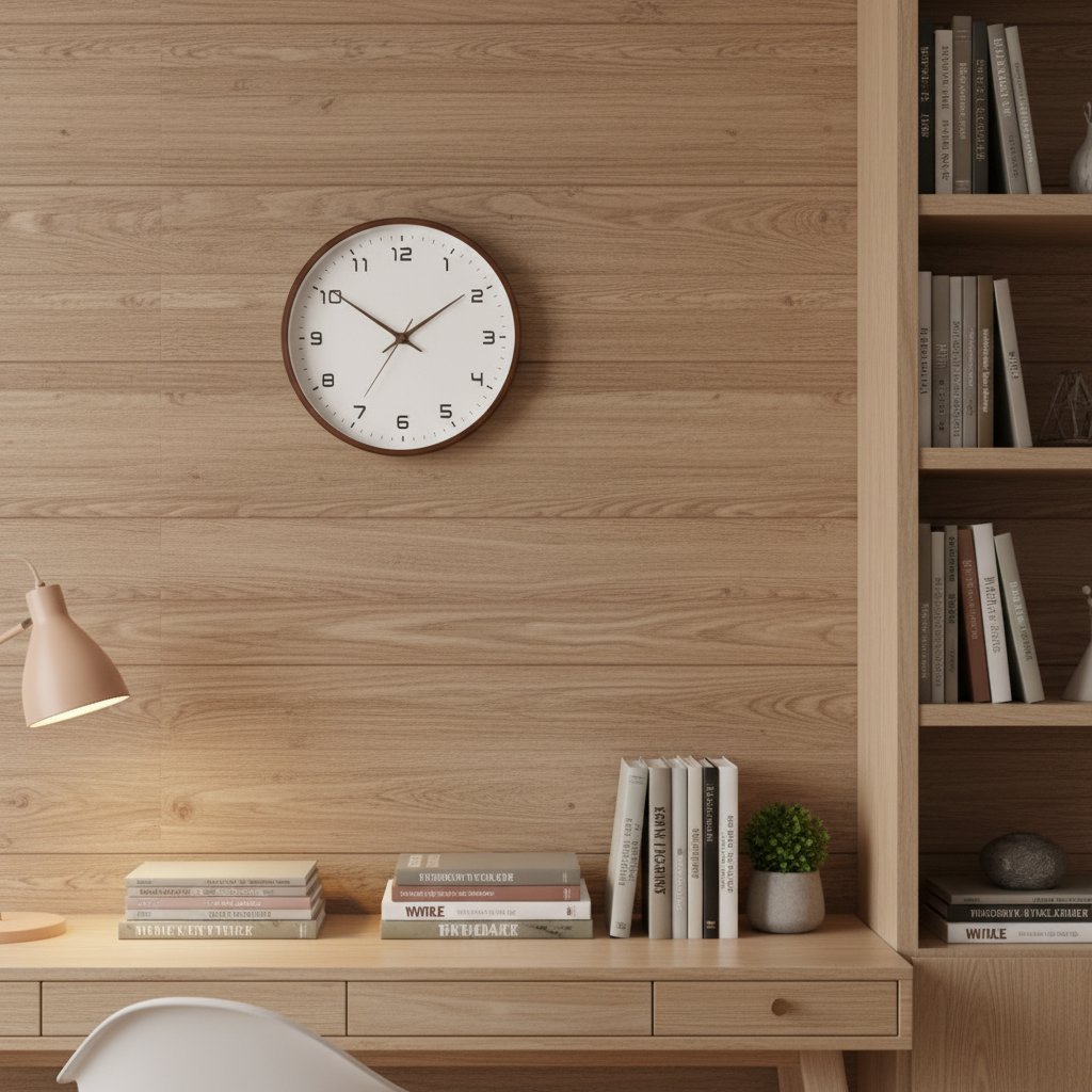 Wander Large Wall Clock – Stylish Wooden Design for Modern Interiors