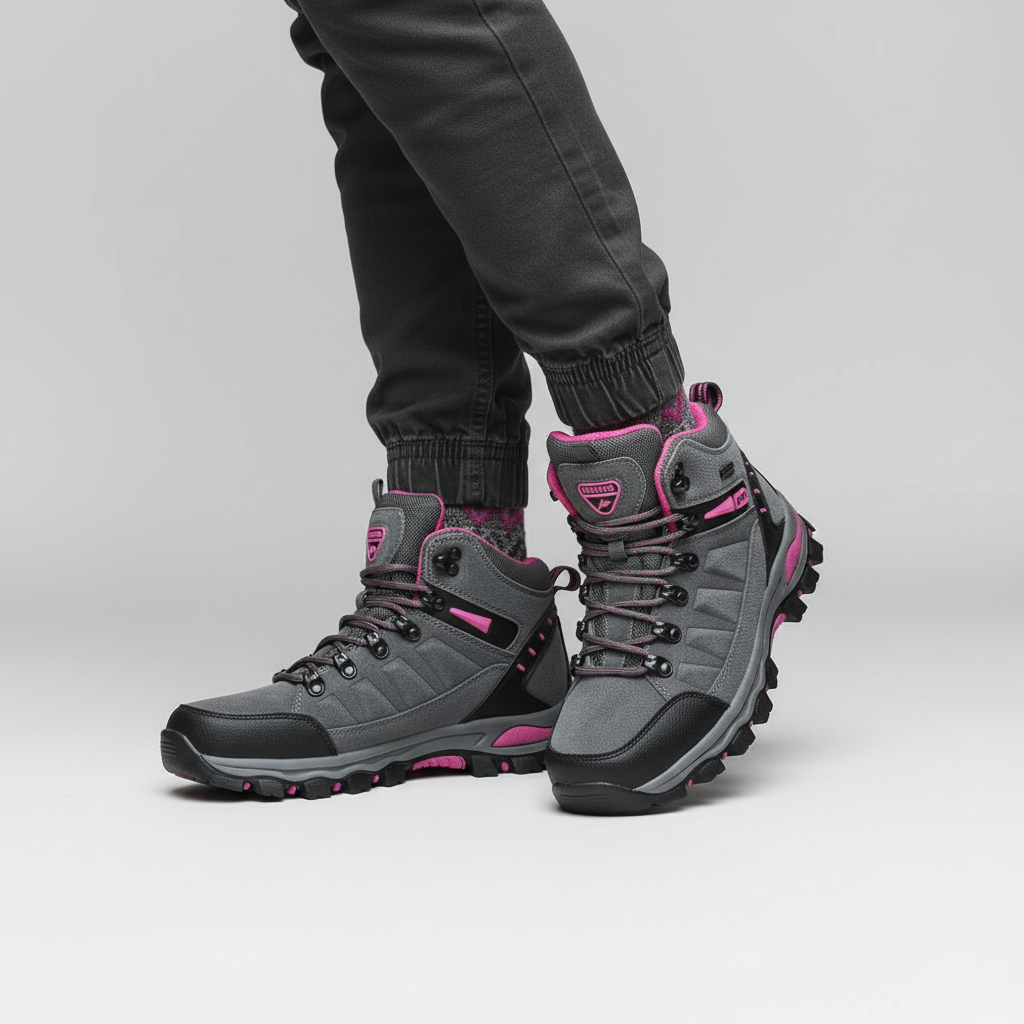 Wendy Women's Black Safety Shoes – Waterproof Non-Slip Work Footwear
