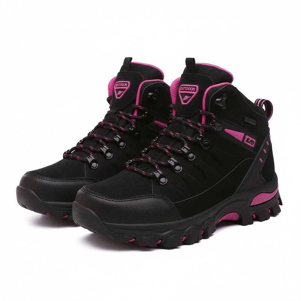 Wendy Women's Black Safety Shoes – Waterproof Non-Slip Work Footwear
