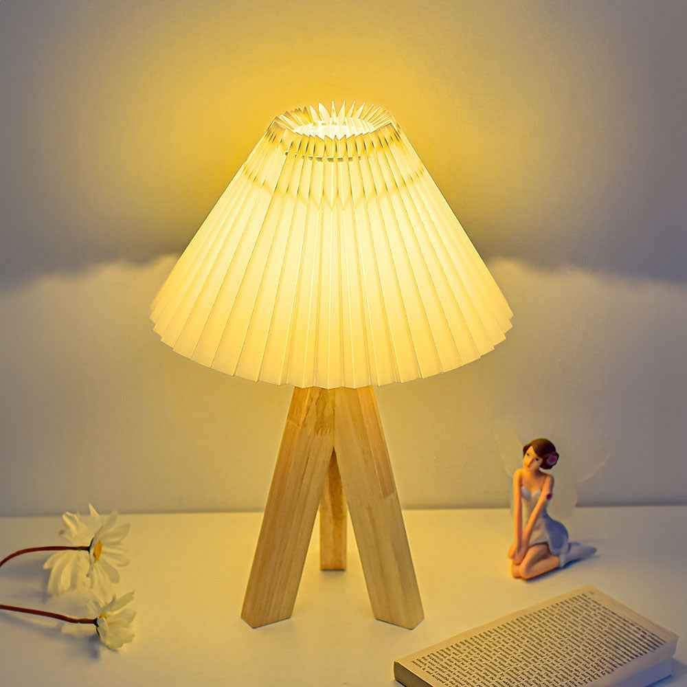 Teres Table Lamps for Bedroom – Stylish Pleated Design for Cozy Spaces