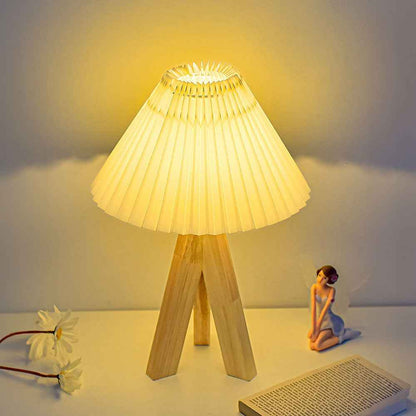 Teres Table Lamps for Bedroom – Stylish Pleated Design for Cozy Spaces