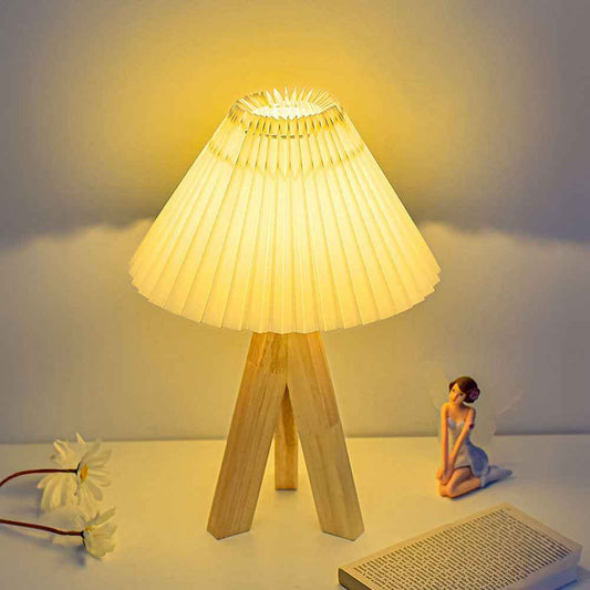 Teres Table Lamps for Bedroom – Stylish Pleated Design for Cozy Spaces