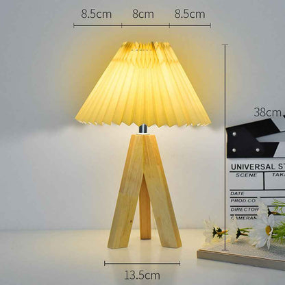 Teres Table Lamps for Bedroom – Stylish Pleated Design for Cozy Spaces
