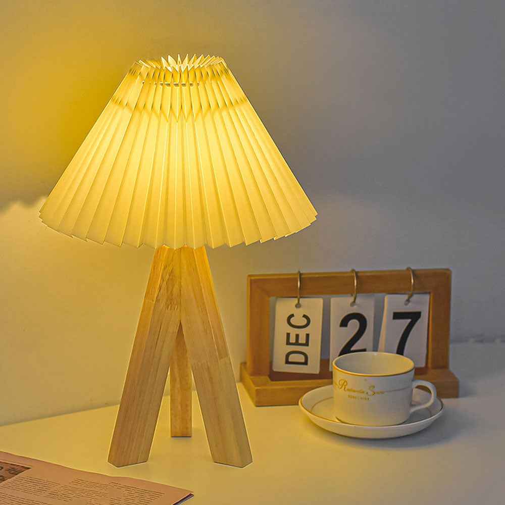 Teres Table Lamps for Bedroom – Stylish Pleated Design for Cozy Spaces