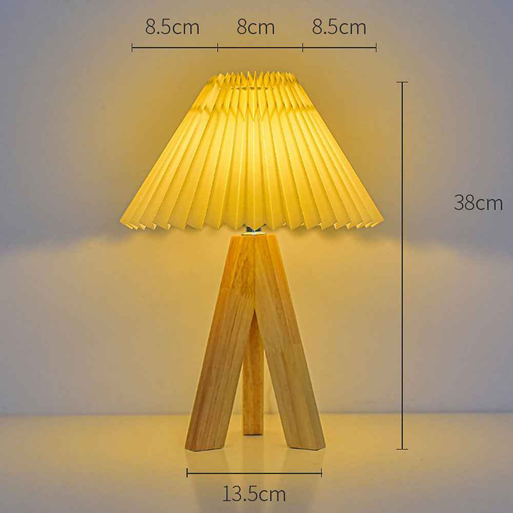 Teres Table Lamps for Bedroom – Stylish Pleated Design for Cozy Spaces