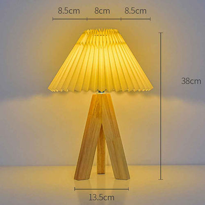 Teres Table Lamps for Bedroom – Stylish Pleated Design for Cozy Spaces