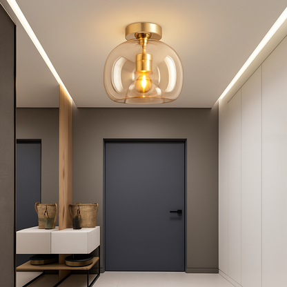 Kaelora Modern LED Ceiling Light Fixture – Stylish Glass Design for Elegant Spaces