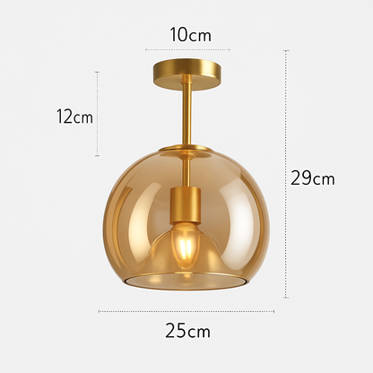 Kaelora Modern LED Ceiling Light Fixture – Stylish Glass Design for Elegant Spaces