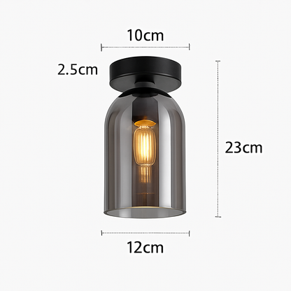 Kaelora Modern LED Ceiling Light Fixture – Stylish Glass Design for Elegant Spaces