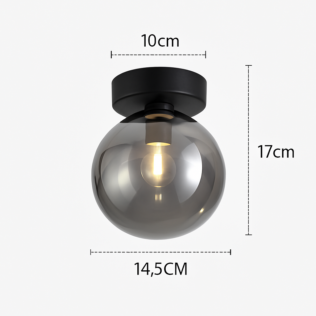 Kaelora Modern LED Ceiling Light Fixture – Stylish Glass Design for Elegant Spaces