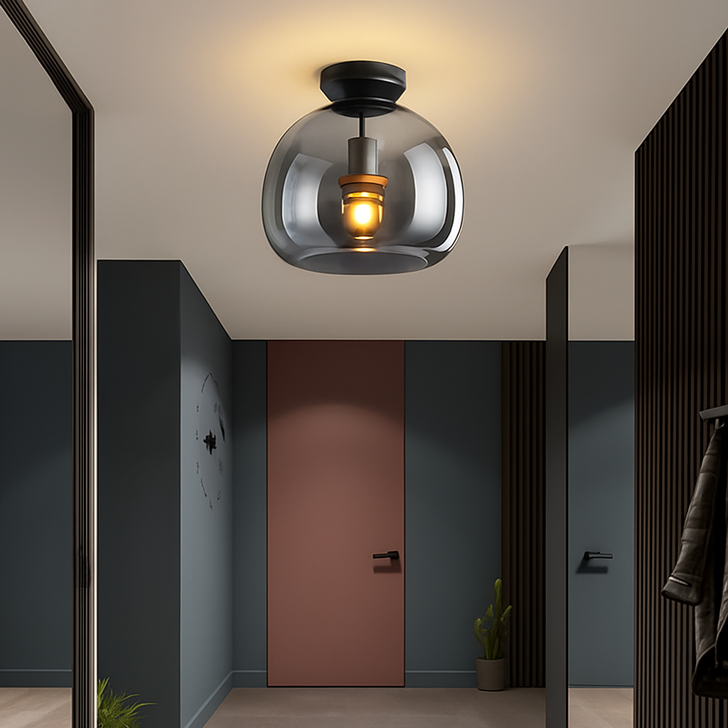 Kaelora Modern LED Ceiling Light Fixture – Stylish Glass Design for Elegant Spaces
