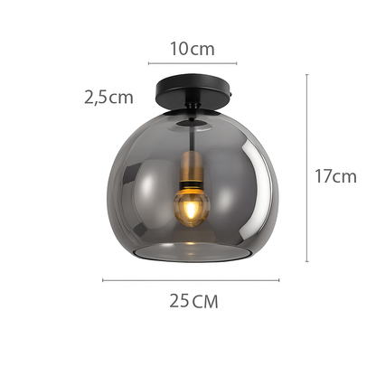 Kaelora Modern LED Ceiling Light Fixture – Stylish Glass Design for Elegant Spaces