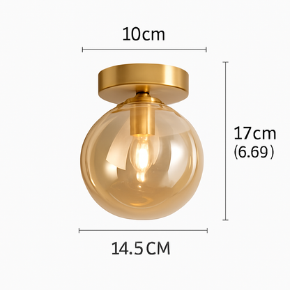 Kaelora Modern LED Ceiling Light Fixture – Stylish Glass Design for Elegant Spaces