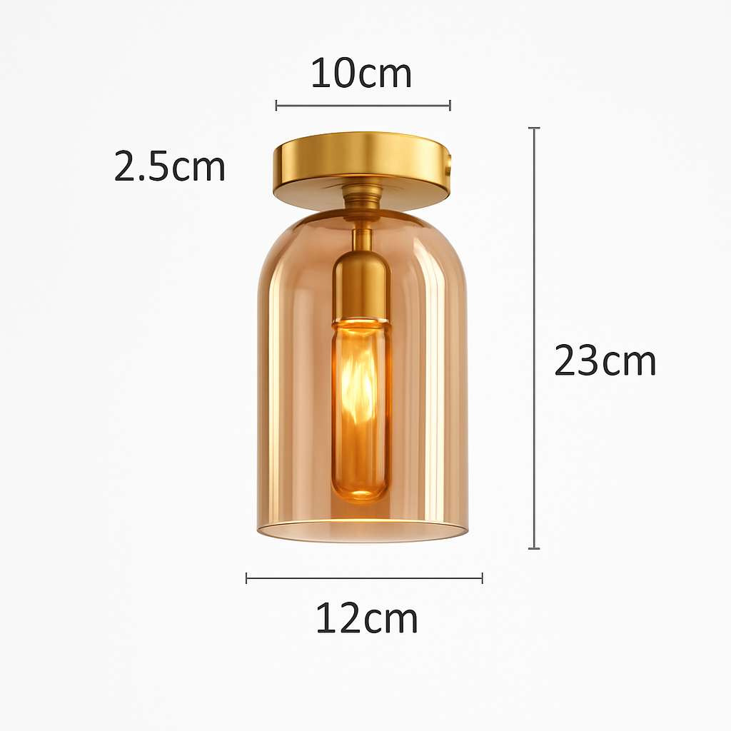 Kaelora Modern LED Ceiling Light Fixture – Stylish Glass Design for Elegant Spaces
